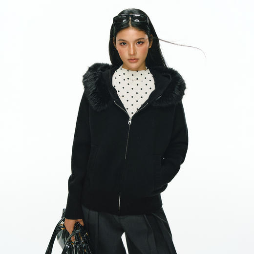 Ariseism 美式复古高级感毛衣外套女秋冬新款加厚上衣 商品图2