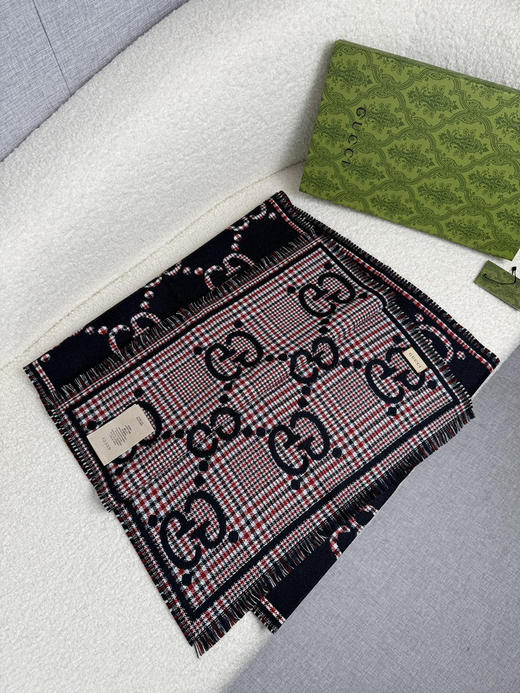 秋冬特惠💰280 古驰围巾【秋冬新款，GG时髦复古双面羊毛围巾！！】 商品图4