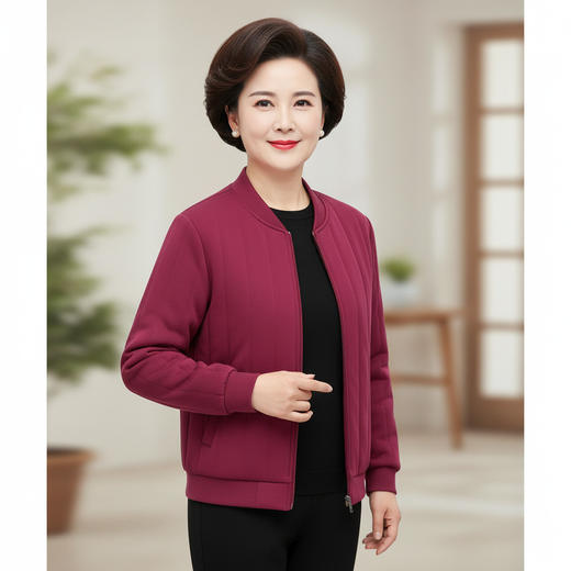 西子/保暖衣女款秋冬加厚夹羊毛保暖内衣打底开衫/SYXY0010 商品图4