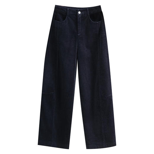 莫代尔灯心条绒裤厚款阔腿裤九分裤MYX9529 商品图4