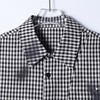SDSA男士秋冬新款痞帅男装时尚撞色格子泼墨长袖衬衫百搭晕染衬衣 商品缩略图1