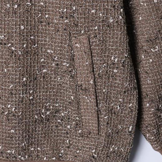 9555SDSA男士秋冬新款痞帅男装时尚复古拼接格子圆领卫衣百搭宽松上衣 商品图3