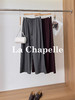 专柜实拍【极简纸片人】拉夏贝尔/La Chapelle绵羊毛高质感！垂感松弛有型高腰系带直筒休闲西裤★ 商品缩略图0