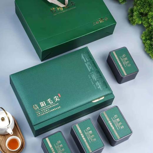 上等好茶【信阳毛尖专版 四方罐 绿色】33元一套/一箱14套 商品图2