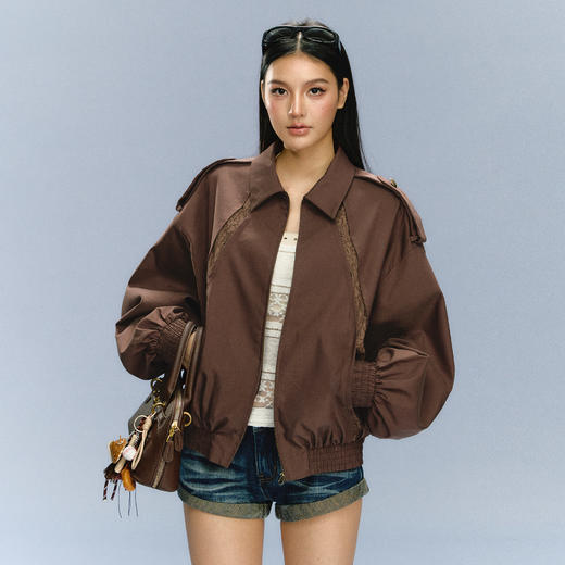 Ariseism 美式复古高级感短外套女冬季新款上衣 商品图0