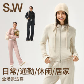 【sw速惟】绒感运动连帽户外休闲秋冬保暖外套1443