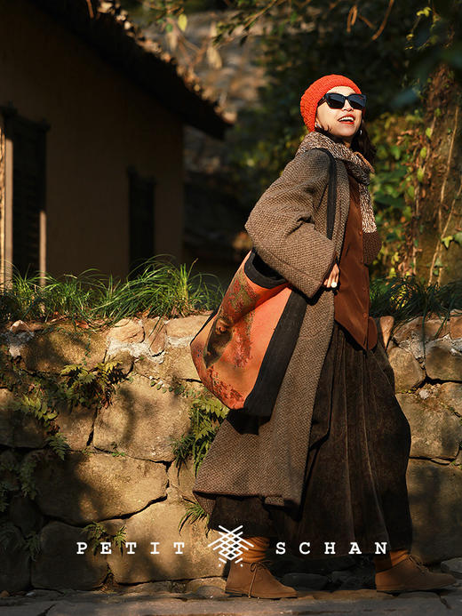 Petit Schan小闪 CLO#1020 Hana & Alice 花与爱丽丝 进口纯棉平绒佩斯利印花罗马裙 商品图2