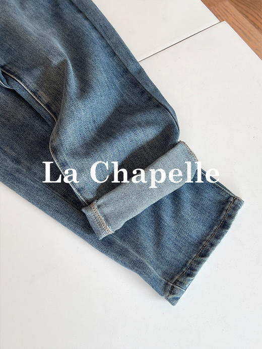 专柜实拍【时髦尖子生】拉夏贝尔/La Chapelle小脚裤的魅力~高腰显瘦百搭修身牛仔裤 商品图7