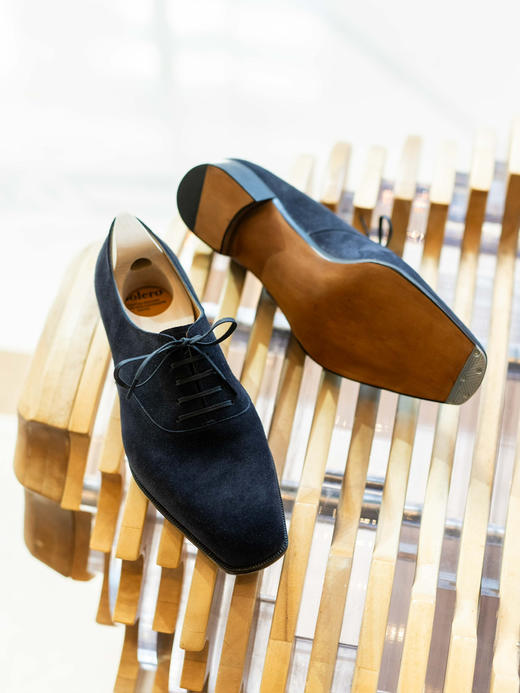 Bolero 午夜蓝翻毛皮牛津鞋 商品图1