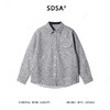 9603SDSA男士秋冬新款痞帅男装设计师百搭撞色按扣翻领长袖衬衫百搭潮 商品缩略图1