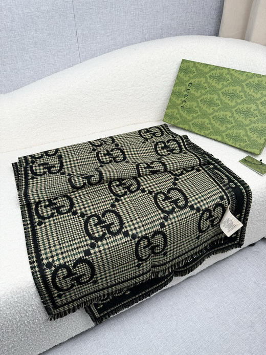 秋冬特惠💰280 古驰围巾【秋冬新款，GG时髦复古双面羊毛围巾！！】 商品图7