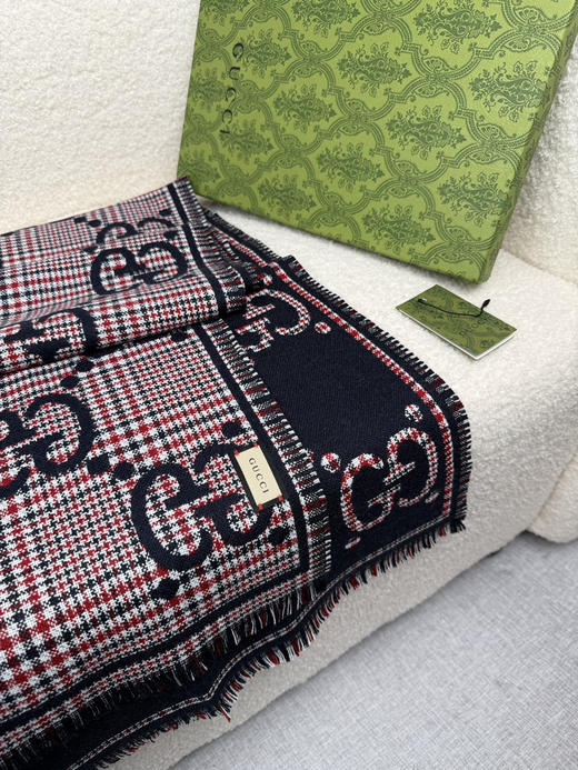 秋冬特惠💰280 古驰围巾【秋冬新款，GG时髦复古双面羊毛围巾！！】 商品图8