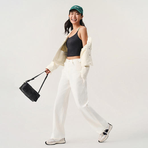 【sw速惟】大U领撞色高街牛仔风一体式背心 8191 商品图2