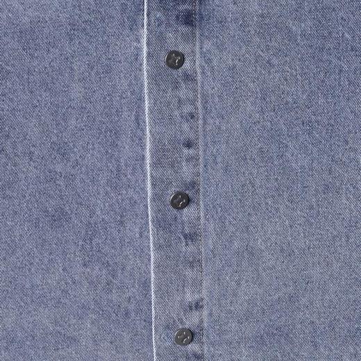 2618016SDSA秋冬新款痞帅男装时尚泼墨彩色印花翻领牛仔长袖衬衫百搭衬衣 商品图3