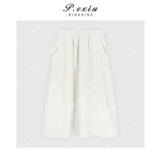 详情 PanYiXiu/潘依绣【奶油裙】超细摇粒绒保暖蓬松泡泡裙松紧腰半身裙M9194 商品图1