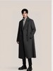 绵羊毛鹅绒内胆冬季高档双面毛呢大衣男长款过膝加厚风衣外套 商品缩略图0