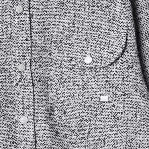 9603SDSA男士秋冬新款痞帅男装设计师百搭撞色按扣翻领长袖衬衫百搭潮 商品图3