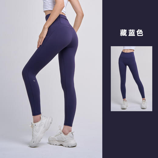 【sw速惟】加绒瑜伽裤秋冬保暖日常运动休闲外穿无尴尬线高腰跑步健身裤6087 商品图1