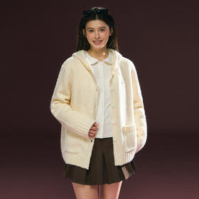 Ariseism 美式复古可拆卸夹棉内胆毛衣外套女秋冬新款加厚上衣