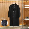 绵羊毛鹅绒内胆冬季高档双面毛呢大衣男长款过膝加厚风衣外套 商品缩略图5