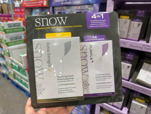 ✨🔥358元/组！在家轻松美白牙齿，不用预约、不用漂白剂的刺激✨🦷 SNOW 溶解式牙齿美白贴｜4合1升级配方✔️ 支持牙釉质 ✔️ 适合敏感牙 ✔️ 自动溶解 ✔️ 温和高效 商品图0