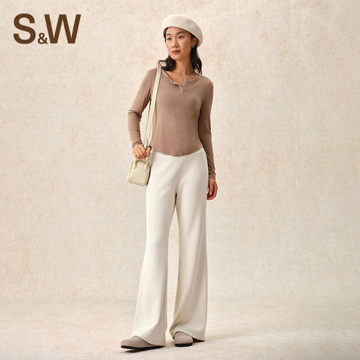 【sw速惟】小V领设计瑜伽运动长袖百搭软糯亲肤上衣 4179 商品图0