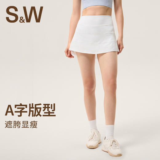 【sw速惟】假两件带内衬透气舒适网球短裙S5SS5045 商品图0