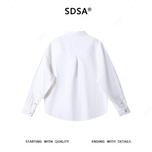 2618003SDSA男士秋冬新款痞帅男装简约纯色前短后长拉链翻领长袖衬衫百搭 商品图5