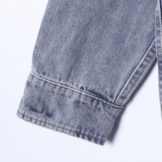 2618016SDSA秋冬新款痞帅男装时尚泼墨彩色印花翻领牛仔长袖衬衫百搭衬衣 商品图4