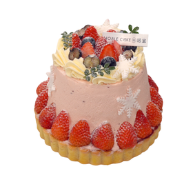 草莓芙芙塔蛋糕