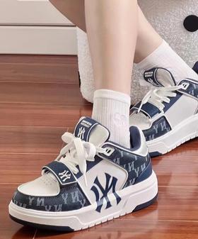 正品MLB Chunky Liner中帮学长潮奢老花板鞋