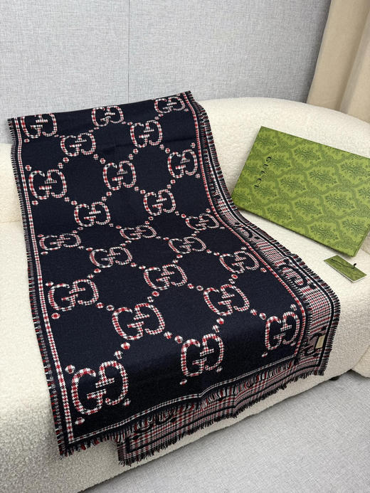 秋冬特惠💰280 古驰围巾【秋冬新款，GG时髦复古双面羊毛围巾！！】 商品图5