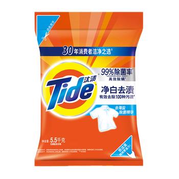 汰渍净白去渍洗衣粉11斤装 强效去渍 持久留香 大袋批发非皂粉家庭装 /家庭清洁/纸品 /衣物清洁 /洗衣粉 商品图0