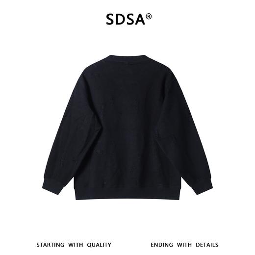 9546SDSA男士秋冬新款痞帅男装潮流设计师刺绣字母圆领卫衣百搭宽松 商品图5