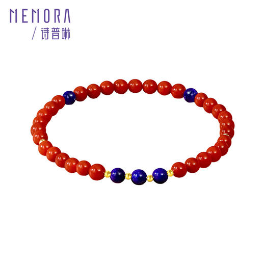 琳琅雅玉系列 18K金南红青金石手链手串 新中式搭配女士礼物MEMORA诗普琳MB008501 商品图6