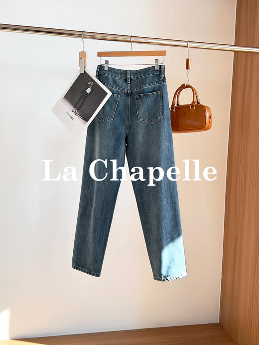 专柜实拍【时髦尖子生】拉夏贝尔/La Chapelle小脚裤的魅力~高腰显瘦百搭修身牛仔裤 商品图2