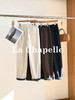 专柜实拍【小众设计感】拉夏贝尔/La Chapelle高腰松紧时髦撞色休闲裤小个子显瘦直筒裤 商品缩略图2