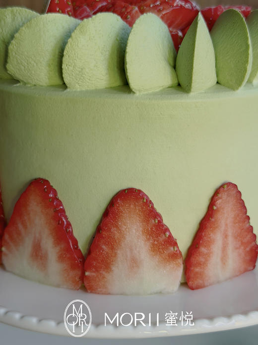 【茶山红颜】抹茶草莓香草蛋糕（提前1天预定） 商品图5