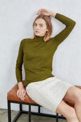 半高领精纺女套衫  SJF17W009N