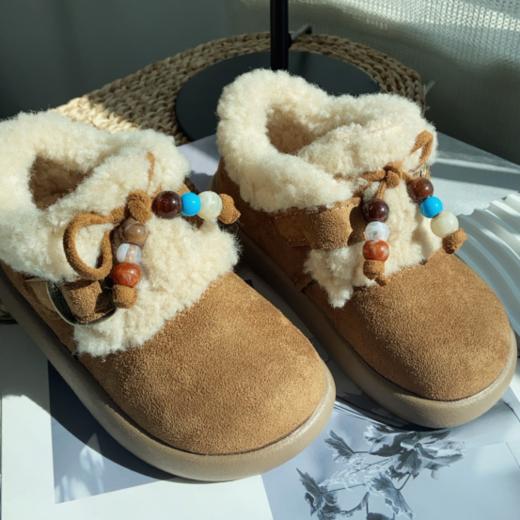 新年就要新鞋子，岁愿新品绒面勃肯鞋！【岁愿儿童加绒加厚保暖潮魔术贴绒面勃肯鞋品质版】 加绒加厚品质版，魔术贴穿脱，穿它去哪都省心🧧  商品图2