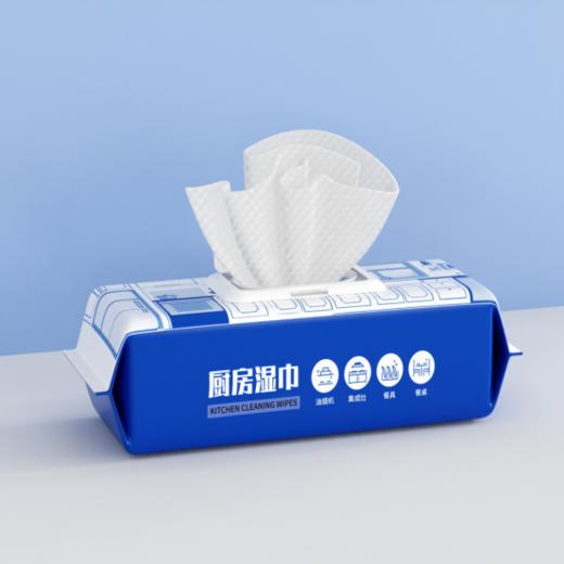 6大包❗巨无霸⚠️必备🔥厨房清洁湿巾 出口韩国🇰🇷【清青卫厨房湿巾】♨️击败顽固厨房油污的终极武器🍳✨ ✅80抽/包 创新撕拉盖贴，更卫生 商品图3