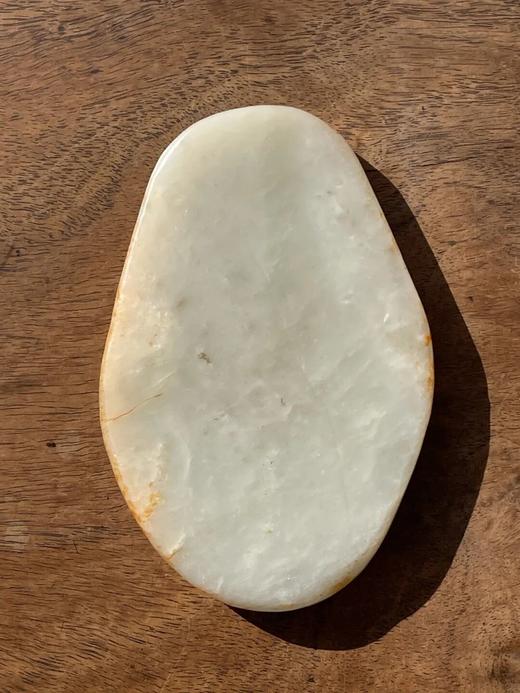 和田金沁白玉雕蝙蝠纹颜料硯，顺丰包邮 商品图11