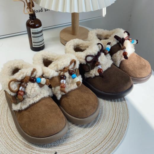 新年就要新鞋子，岁愿新品绒面勃肯鞋！【岁愿儿童加绒加厚保暖潮魔术贴绒面勃肯鞋品质版】 加绒加厚品质版，魔术贴穿脱，穿它去哪都省心🧧  商品图6