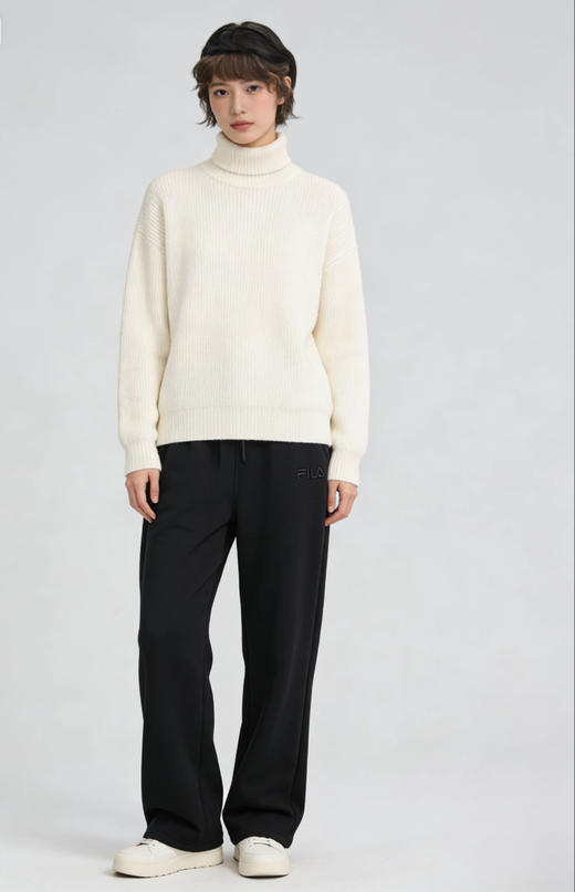 男女同款FL加绒直筒松紧腰卫裤 商品图10