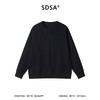 SDSA男士秋冬新款痞帅男装时尚简约纯色肌理感圆领卫衣百搭宽松 商品缩略图0