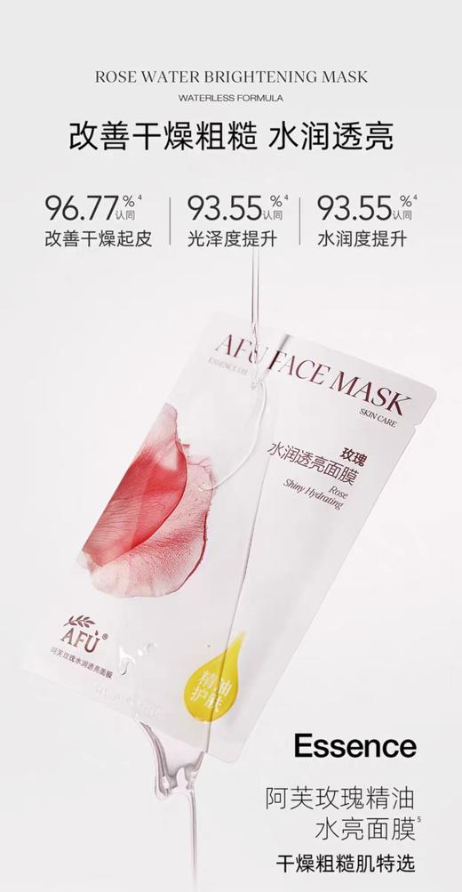 阿芙玫瑰水润透亮面膜 商品图4