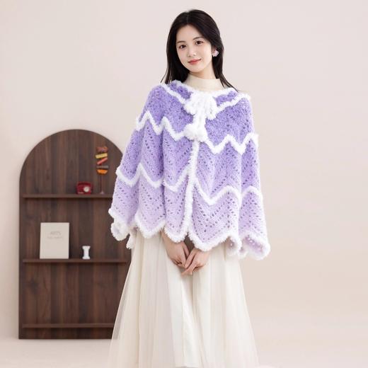 苏苏姐家醒狮披肩手工diy编织钩针梦羽590g毛线团自制披肩材料包 商品图1