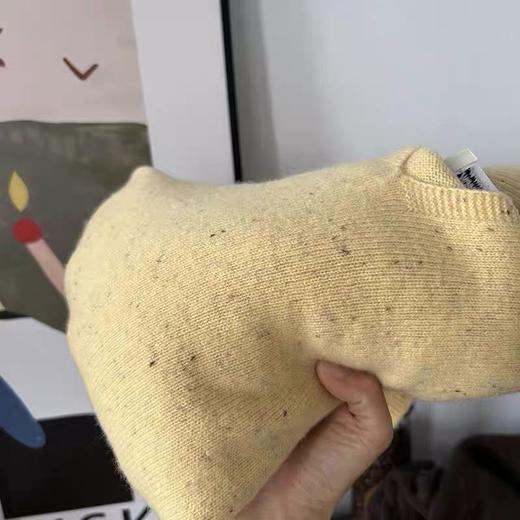 老米优品🎈3-5天《100%澳洲羊毛连帽套头毛衣》无缝一体工艺，点子纱自带肌理感，杂色羊毛织出的松弛氛围感~内搭单穿都很美！MY260112A 商品图3