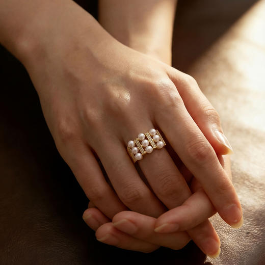 【Sans专属】Manreya玛芮雅“云梯珠簇”淡水珍珠戒指 商品图3