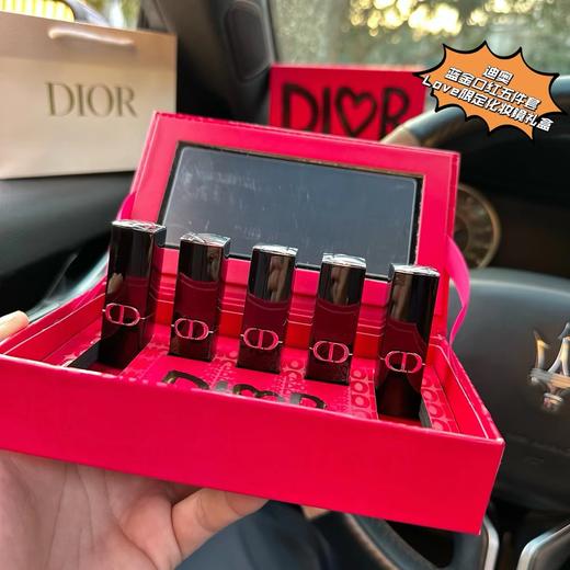 F011225情人节礼物蓝金口红五支装Love限定化妆镜礼盒 商品图5